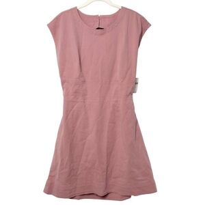 By Anthropologie Utility Tie Back Mini Dress Size 14